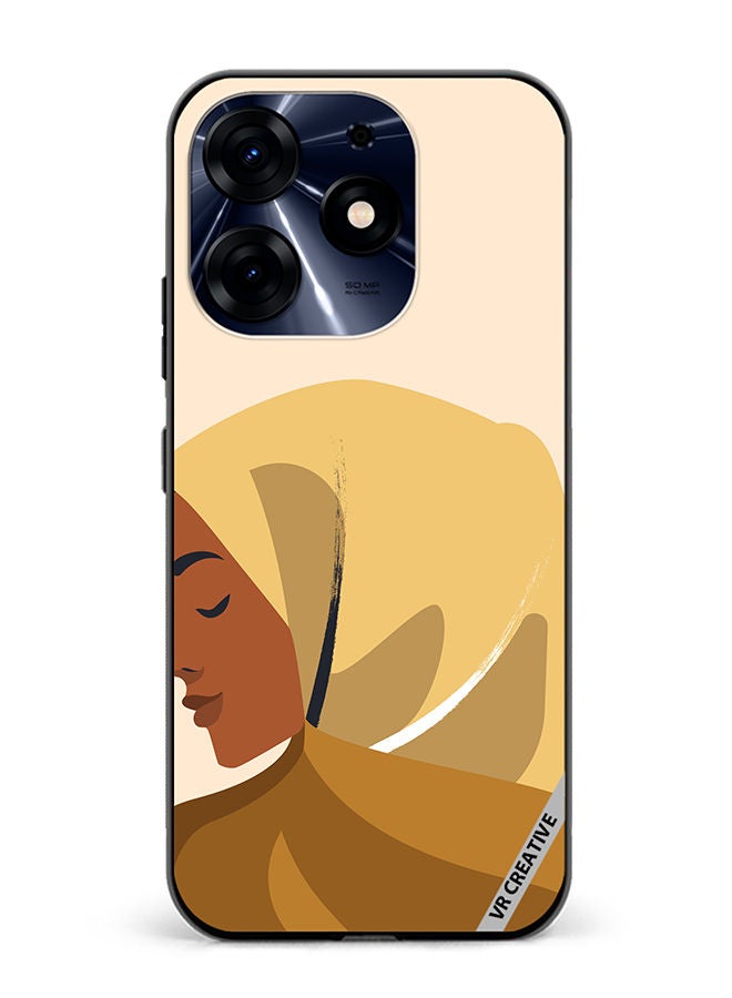 VR CREATIVE Protective Case Cover For Tecno Spark 10 Pro Cartoon Woman Shape Design Multicolour - Image 1