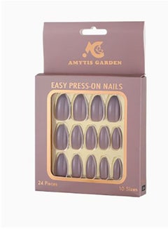 AMYTIS GARDEN Shiny artificial nails consisting of 24 pieces S04 