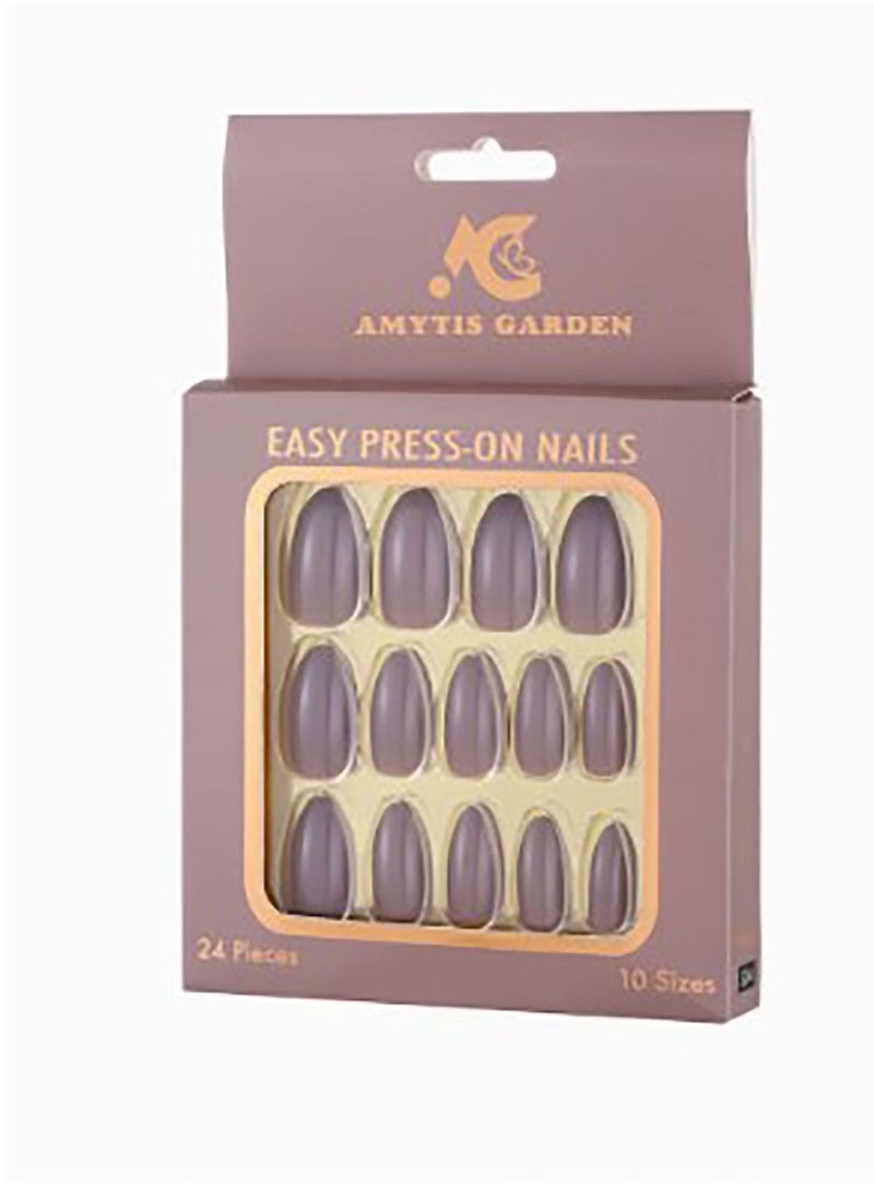 AMYTIS GARDEN - Shiny artificial nails consisting of 24 pieces S04 - Image 1
