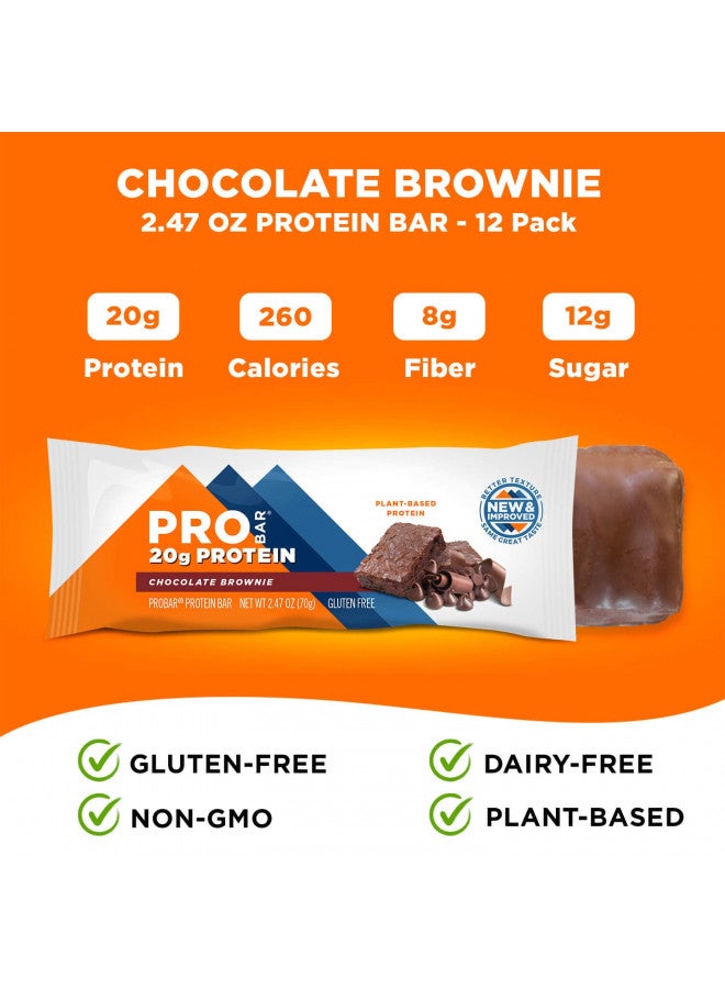 PROBAR PROBAR - PROTEIN Bar, Chocolate Brownie, Non-GMO, Gluten-Free, Healthy, Plant-Based Whole Food Ingredients, Natural Energy (12 Count) - Image 5