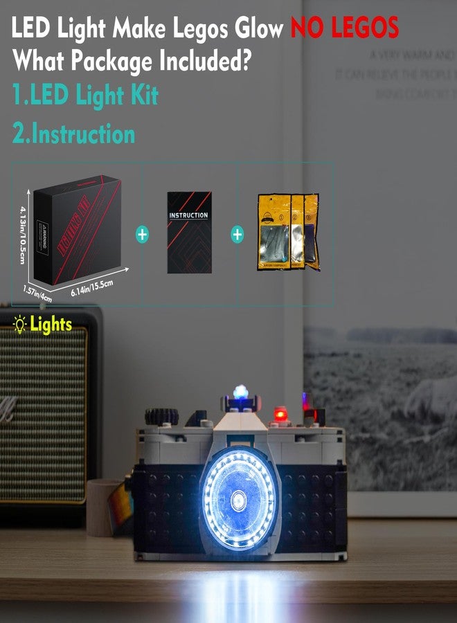 VONADO LED Light Kit Compatible with LEGO Retro Camera 31147 Creator, Creative Lighting Set Accessories - Image 5