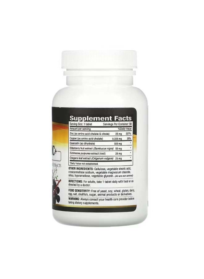 Deva Vegan Quercetin 500 mg Zinc+ 25 mg 90 Tablets  - Image 2