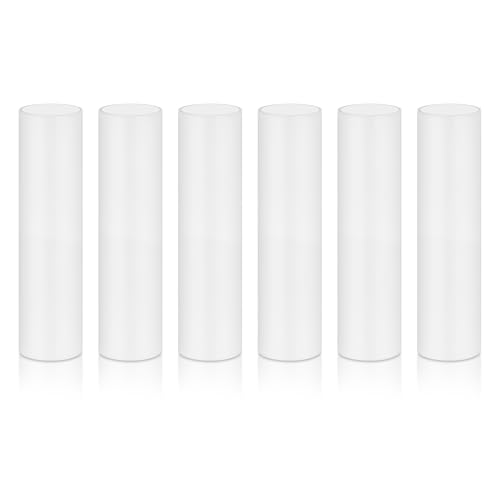EMNOOTI 3.5 Inch Tall White Plastic Candle Covers Sleeves,Chandelier Socket Sleeves,Candelabra Base E12 Socket Covers Set of 6 (3.5 inches high / 6pcs) - Image 1