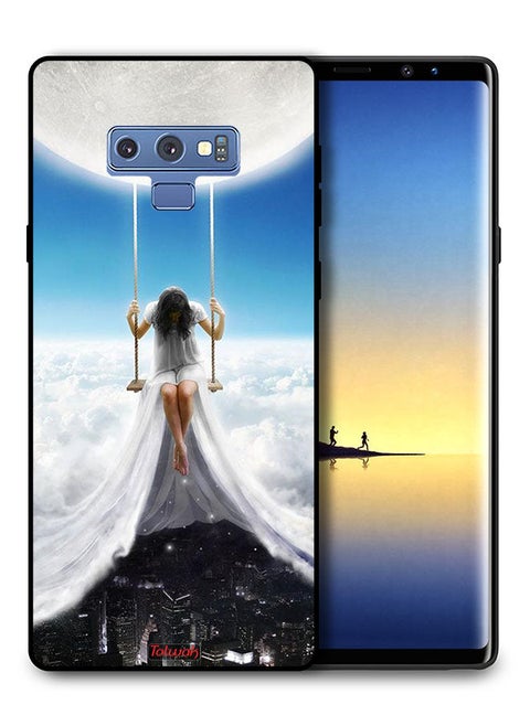 Samsung Galaxy Note 9 Protective Case Cover Moon Clouds Town Art