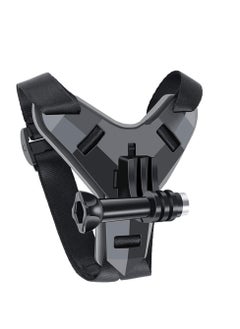 AROAQ Helmet Mount for GoPro, Motor Bike Cycle Helmet Chin Mount Strap Stand Action Camera Accessories Compatible with GoPro Hero Black  - Image 1