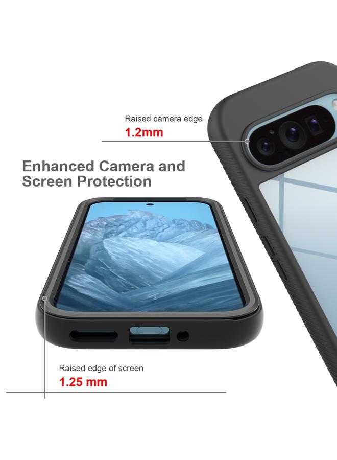 Zaboon Case For Google Pixel 9 / 9 Pro Starry Sky Solid Color Series PC + TPU Phone Case with PET Film - Image 4