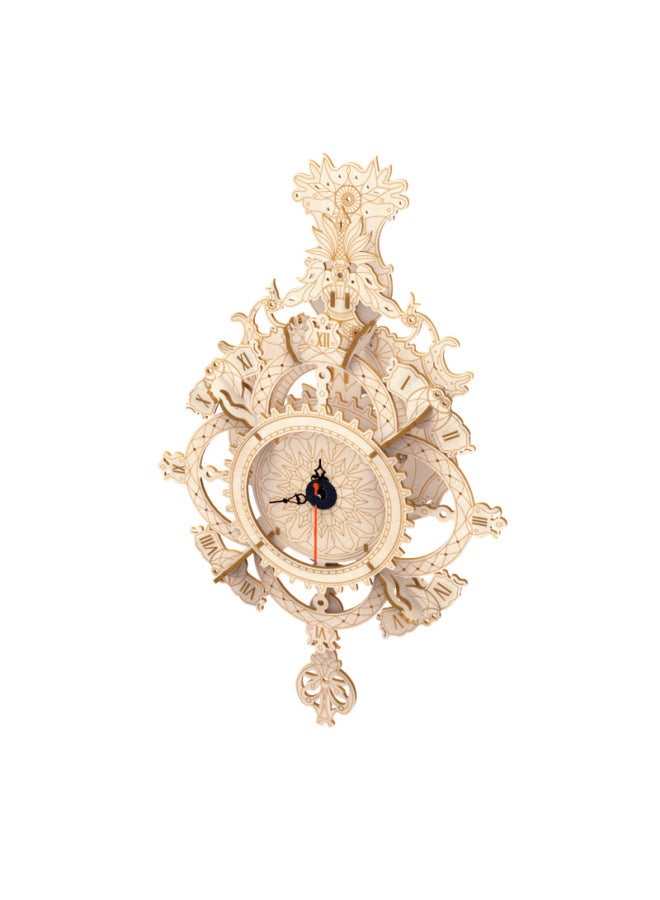 Nosto Puzzle Creative Toy Custom Wood Carved Clock Assembled Model Stereo Assembled Now-Color:Spot Without Graffiti ment - Image 5