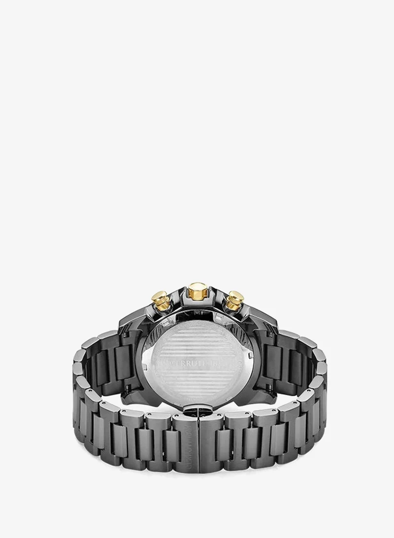 CERRUTI 1881 Men's Round Shape Stainless Steel Band Analog Wrist Watch 45.5 mm - Green Dial - CIWGI2207403