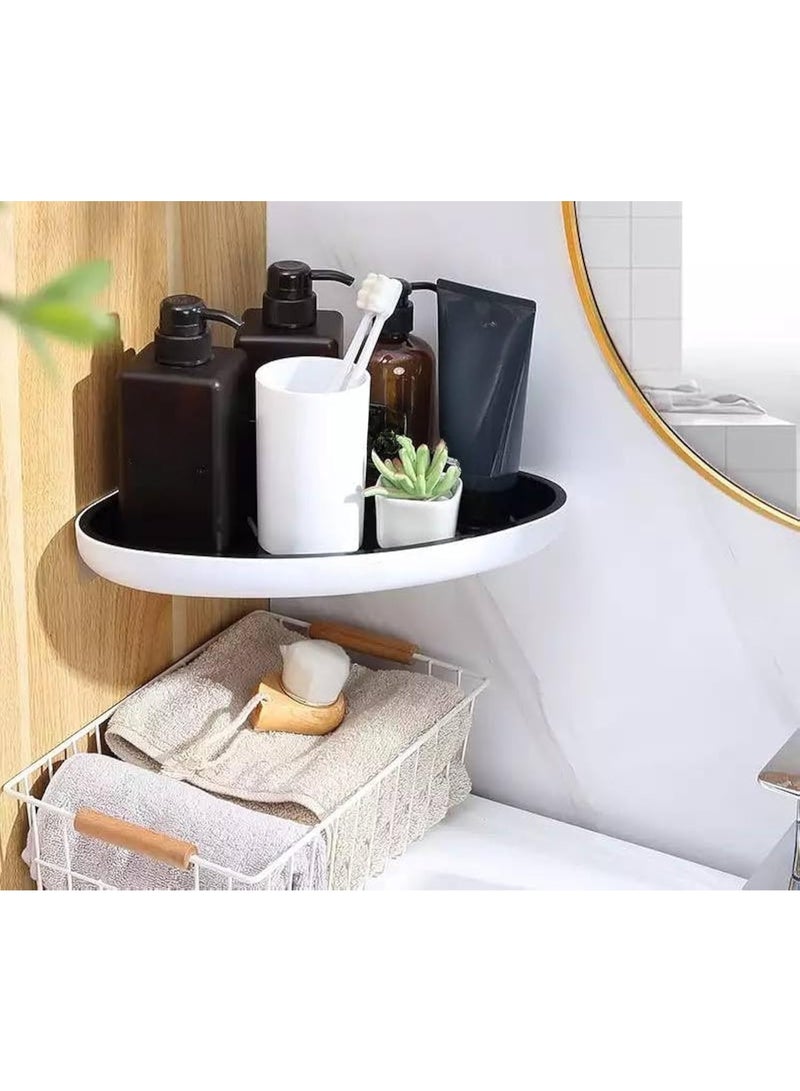 Versatile corner bathroom shelf – Bathroom and kitchen organizer for storing shower essentials and jars HA - Image 3