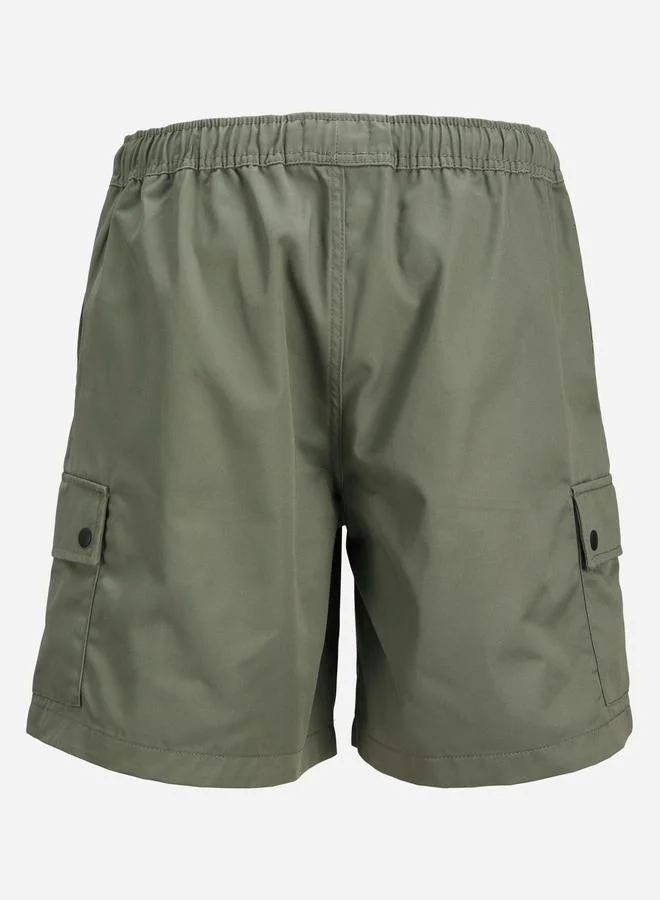 JACK & JONES Mid Rise Regular Fit Cargo Shorts