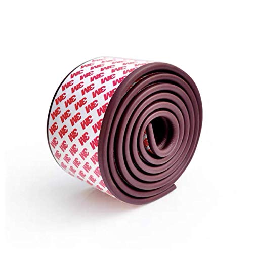 ONICORN Baby Proofing Edge and Corner Guard Protection Extra Thick & Wide Kindergarten DIY Child Safety Foam Cushion Furniture Bumpers for Table Window Bed Sofa Desk 6.5ft / 2m. (1 PCS) (Coffe) - Image 3