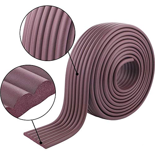 ONICORN Baby Proofing Edge and Corner Guard Protection Extra Thick & Wide Kindergarten DIY Child Safety Foam Cushion Furniture Bumpers for Table Window Bed Sofa Desk 6.5ft / 2m. (1 PCS) (Coffe) - Image 5