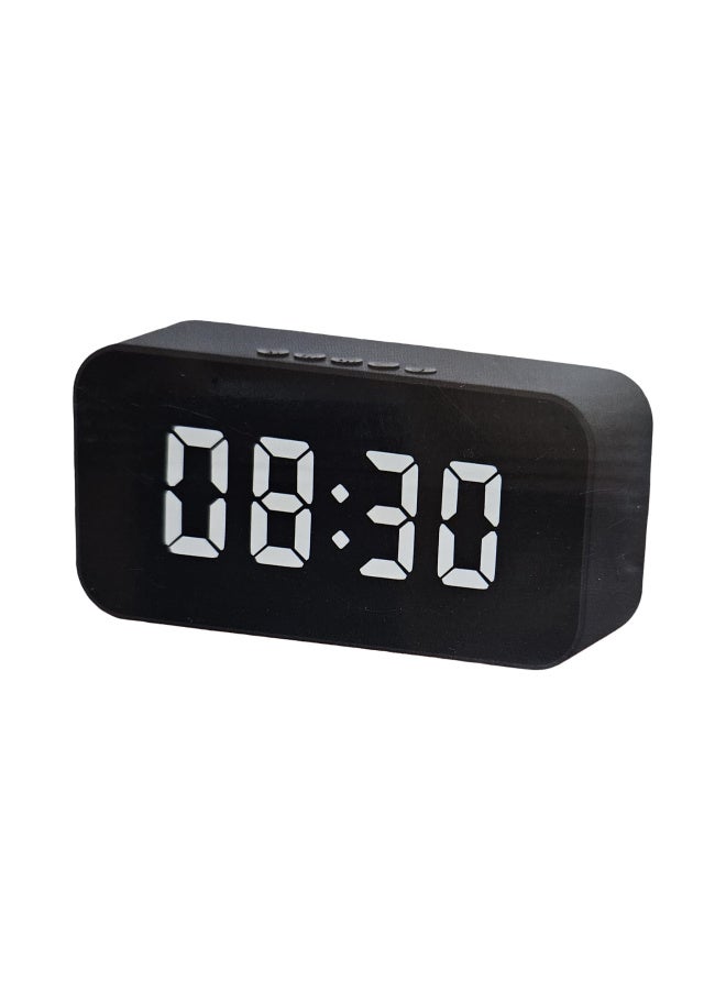 دي إل سي  ساعة منبه رقمية من دي ال سي مع راديو FM وتشغيل الذاكرة وتوصيل AUX متعدد الالوان - Image 3