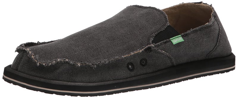 Sanuk Sidewalk Surfer - Men Loafers, Charcoal, 14 - Image 1
