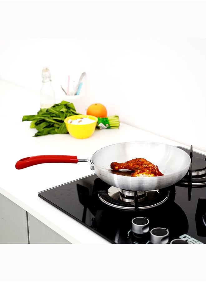DELCASA - Delcasa 24 Cm Aluminium Frying Pan DC1960 Portable Ergonomic Handle - Image 1