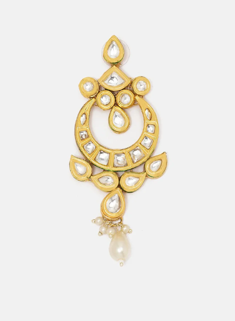 Priyaasi Plated Kundan Drop Earrings