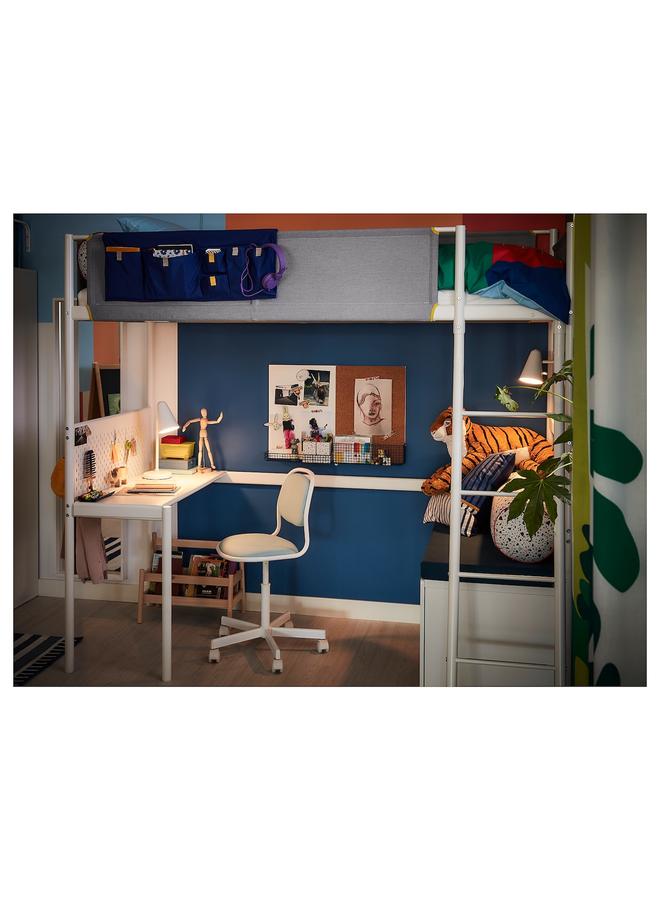 زبون سطح مكتب، أبيض، 95×45 سم - Image 4