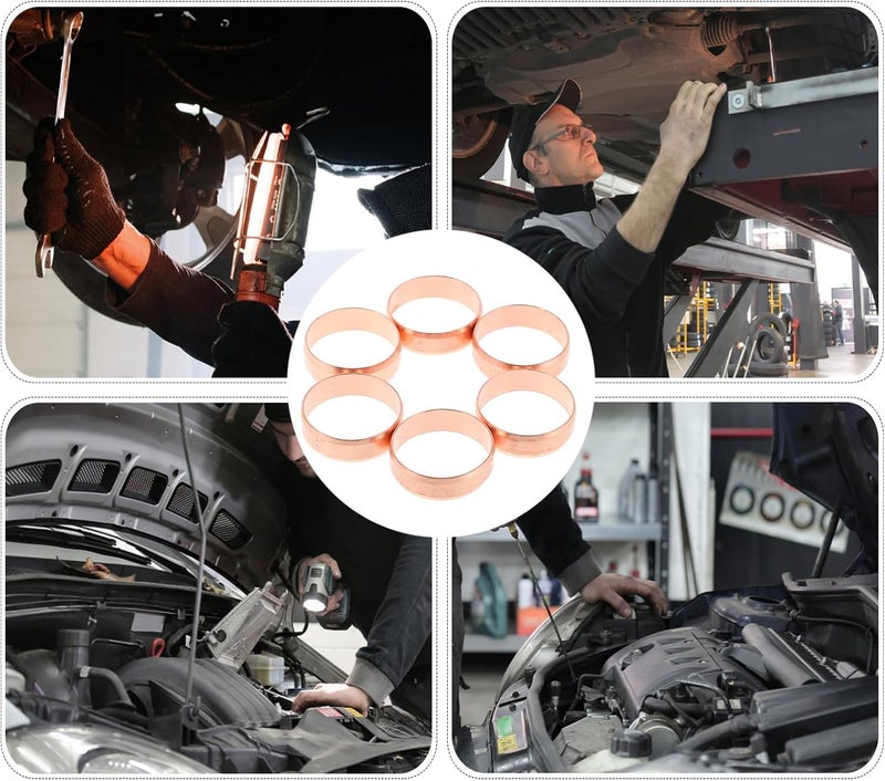 MAGICLULU 10 Pcs Copper Pump Mounting Clamp Metal Bracket for Oil Pump Installation Secure Fastening for Car Applications Easy to Install and Versatile - Image 4