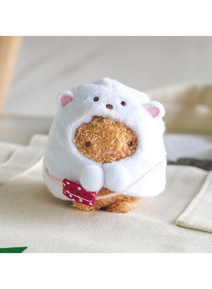 general Cute Corner Creatures Fried Shrimp Plush Keychain Doll, Cartoon Toy, and Bag Pendant