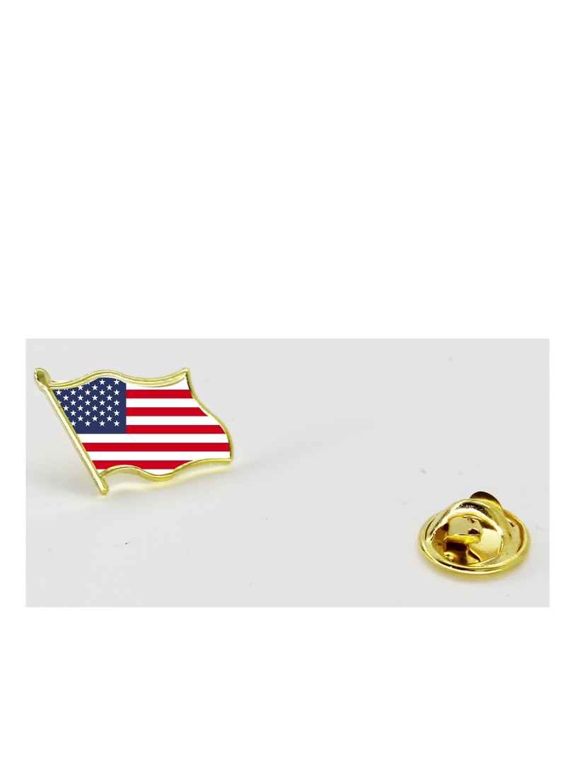 USA National Flag Lapel Pins And Brooch Badge To Show Your Patriotism For USA (Flag Badge)