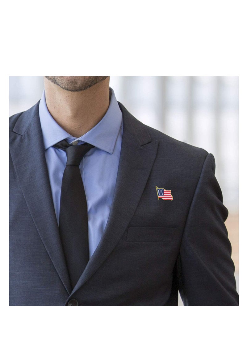 USA National Flag Lapel Pins And Brooch Badge To Show Your Patriotism For USA (Flag Badge)
