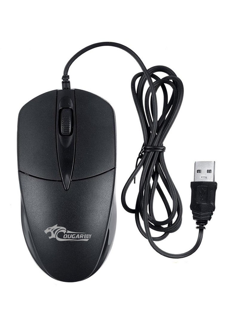 كوجار ماوس كوغار إيجي سلكي مريح بدقة 1600 نقطة في البوصة - تتبع سلس بدقة عالية للعمل C001 - Image 1
