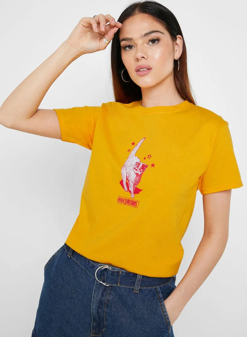 OBEY Cat Records T-Shirt