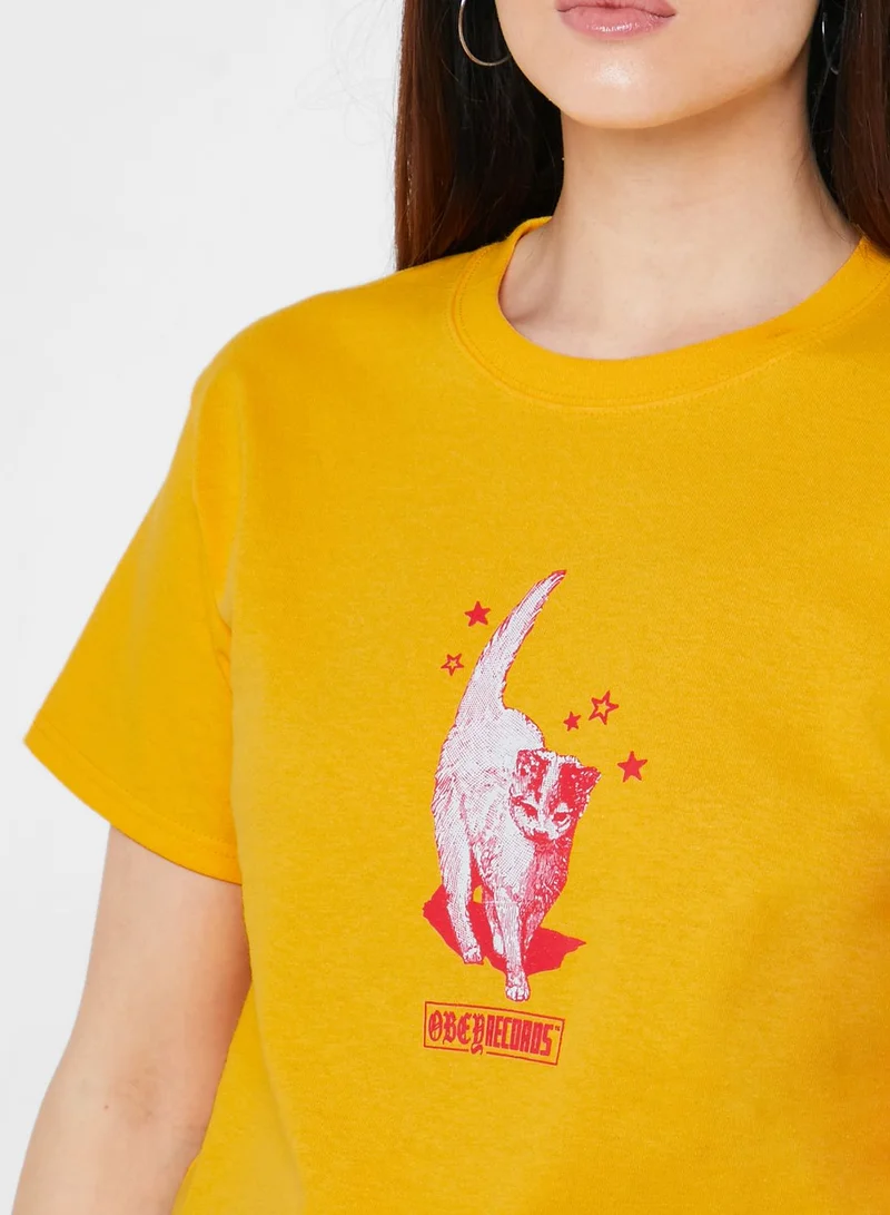 OBEY Cat Records T-Shirt
