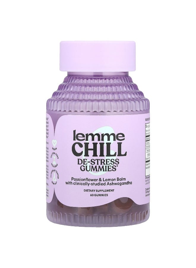Lemme Lemme, Chill, De-Stress Ashwagandha Gummies, 60 Gummies  - Image 1