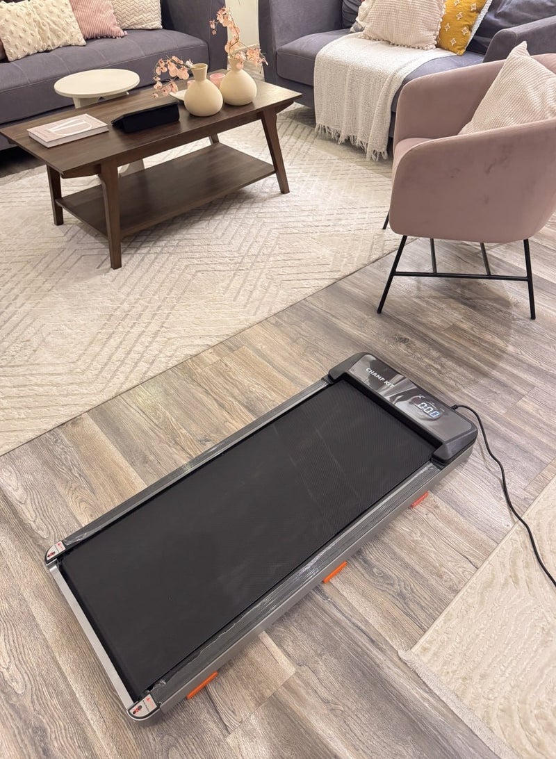 CHAMP KIT Smart Treadmill, Home electric walking pad with 1.5HP motor LED display speed up to 6 kilometers per hour foldable with incline running area 405 by 935 millimeters,, Convenient for Use at Home, Gym or Office - Max 90 kg User Weight - Image 1