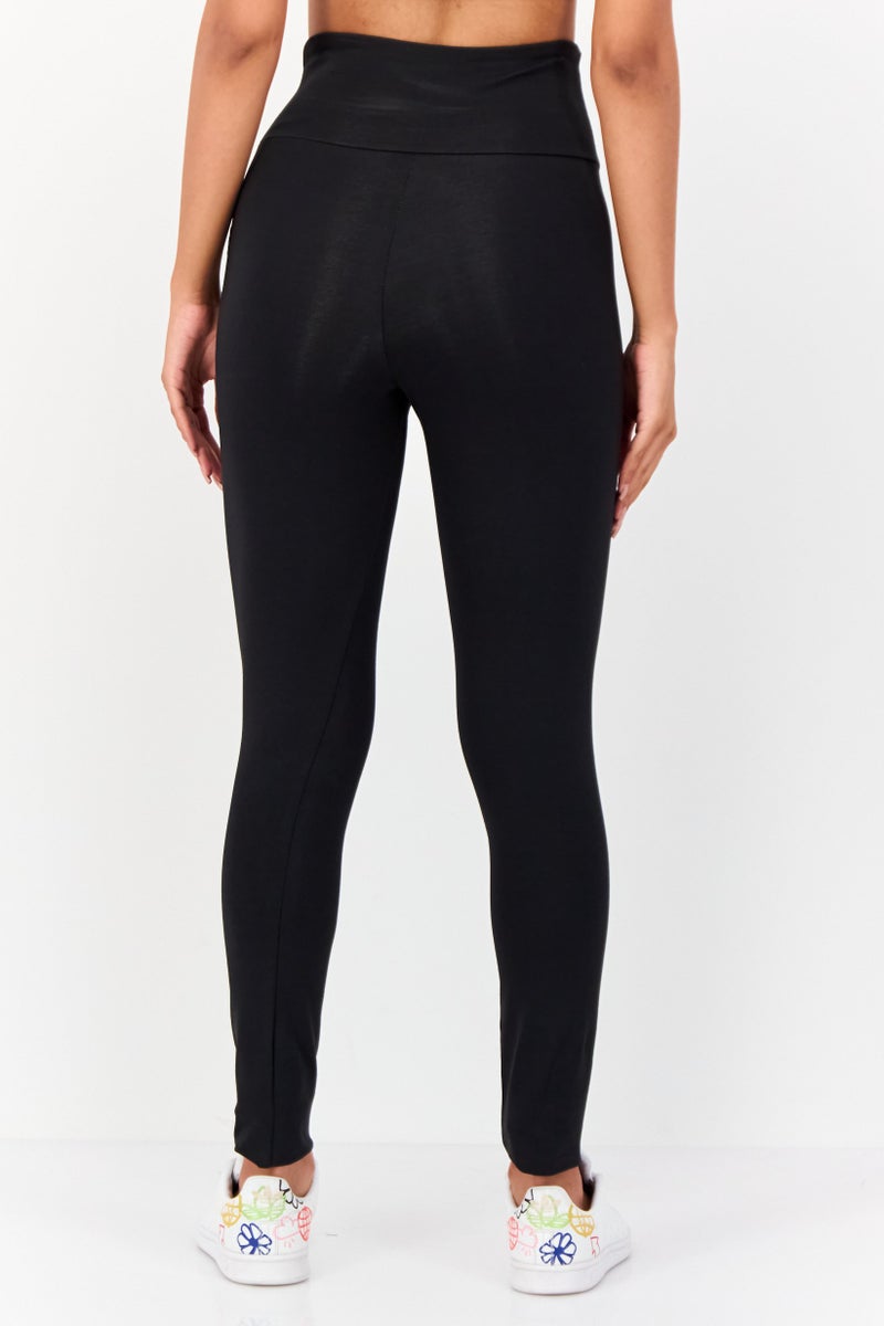 Adidas Women Sportswear Fit Pull On Training Leggings, Black - Image 2