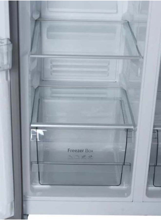 amax - Amax side-by-side refrigerator, 18.4 cubic feet capacity - silver - HSBS19AX - Image 1