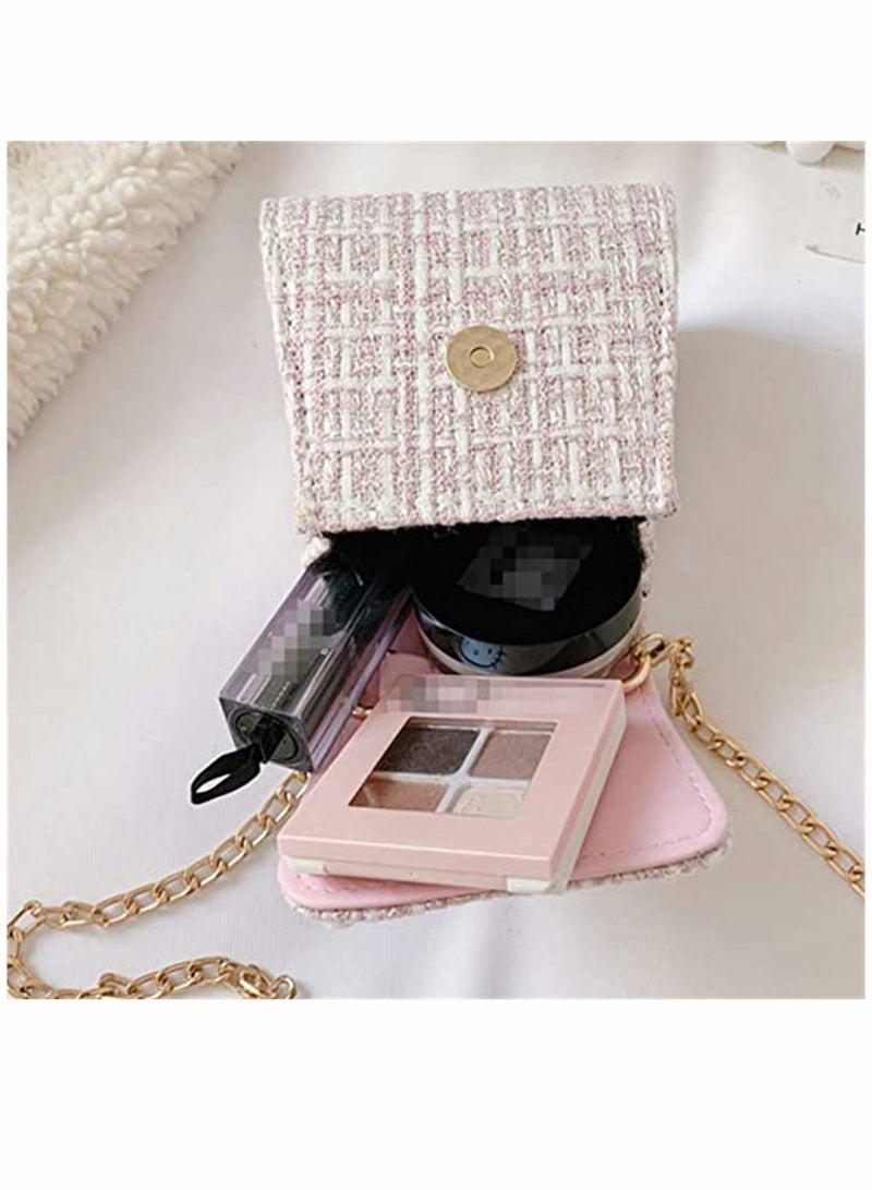 SYOSI Girls Handbags, Little Girls Bowknot Purse, with Pearl Chain, Cute Princess Handbags Pink Shoulder Bag, Mini Messenger Bag, for Kids - Image 3