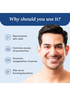 Man Matters 1% Salicylic Acid Oil Control Face & Beard Wash For Men| Fights Acne, & Beard Dandruff| 1% Glycolic Acid | Reduces Excess Oil And Exfoliates Skin Gently | 120 Ml  - Image 1