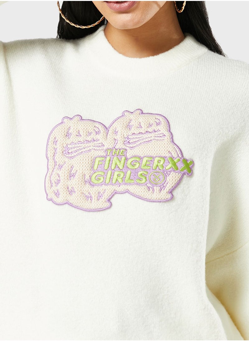FINGERCROXX - Logo Sweatshirt - Image 1