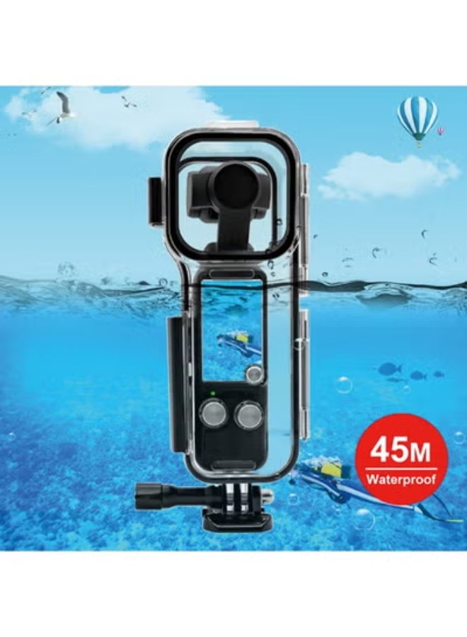 بولوز جراب غوص PULUZ المقاوم للماء تحت الماء حتى عمق 45 مترًا (شفاف) لكاميرا DJI Osmo Pocket 3 - Image 1