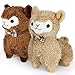 JIAHO 2 Pcs Cute Alpaca Stuffed Animals for Girls and Boys Soft Mini Alpaca Plush Toys Sheep Stuffed Animal Bulk Kawaii Plushies Treasure Box Plush Doll Toys for Classroom Christmas Decorations - Image 3