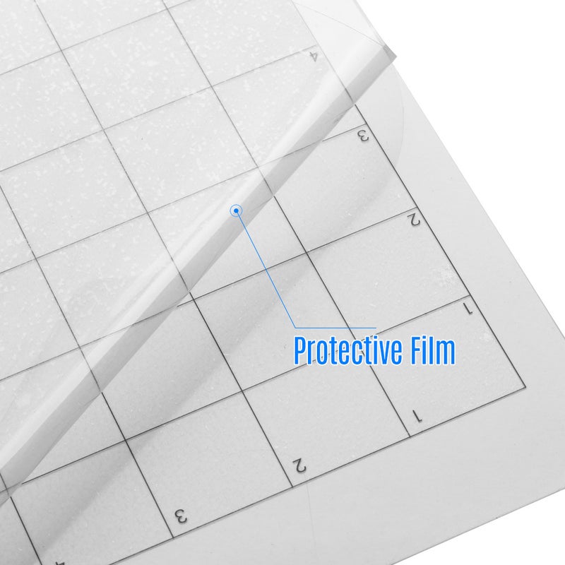 OLD FOX Replacement Cutting Mat Transparent Adhesive Mat with Measuring Grid 12 * 12 Inch for Silhouette Cameo Plotter Machine, 1pcs - Image 4