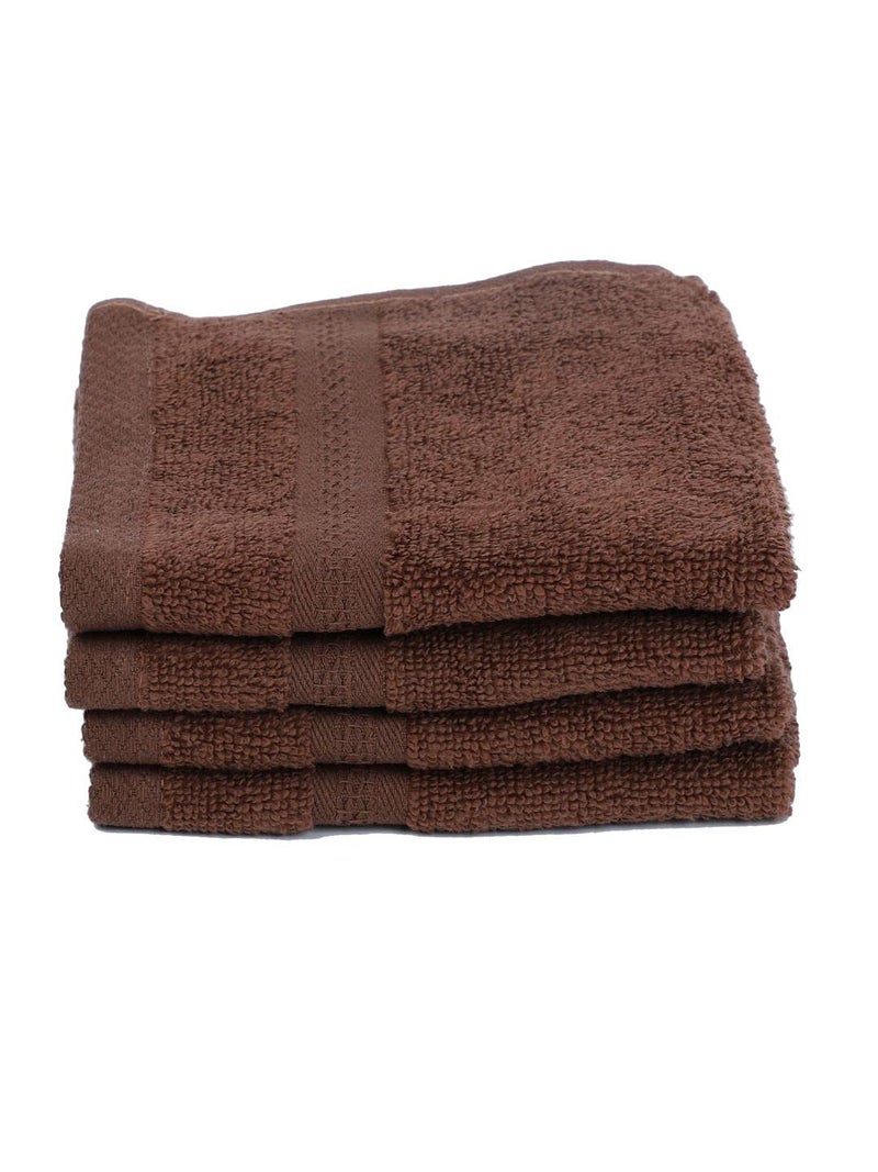 Bianca 500 GSM 100% Cotton Ultra Soft Zero Twist Hygro Tech 4Pc Face Towel - Chocolate - Image 2