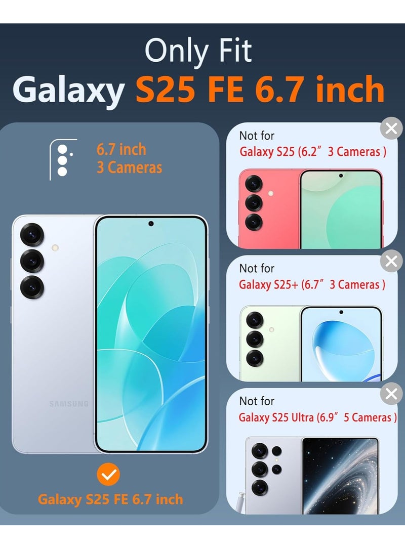 حومة جراب Samsung Galaxy S25 FE من السيليكون الناعم المتين والأنيق، جراب هاتف مقاوم للصدمات بتصميم رفيع لهاتف Samsung Galaxy S25 FE مقاس 6.7 بوصة - Image 2