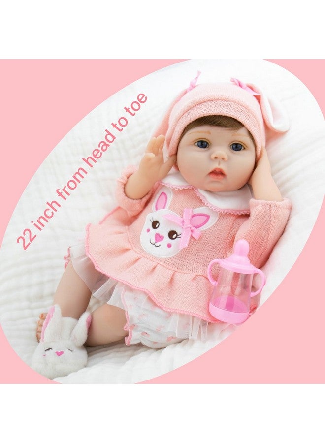 Aori Reborn Baby Dolls Lifelike Girl Doll Realistic Newborn Baby Doll With Feeding Toy Gift Set For Kids 3+ - Image 4
