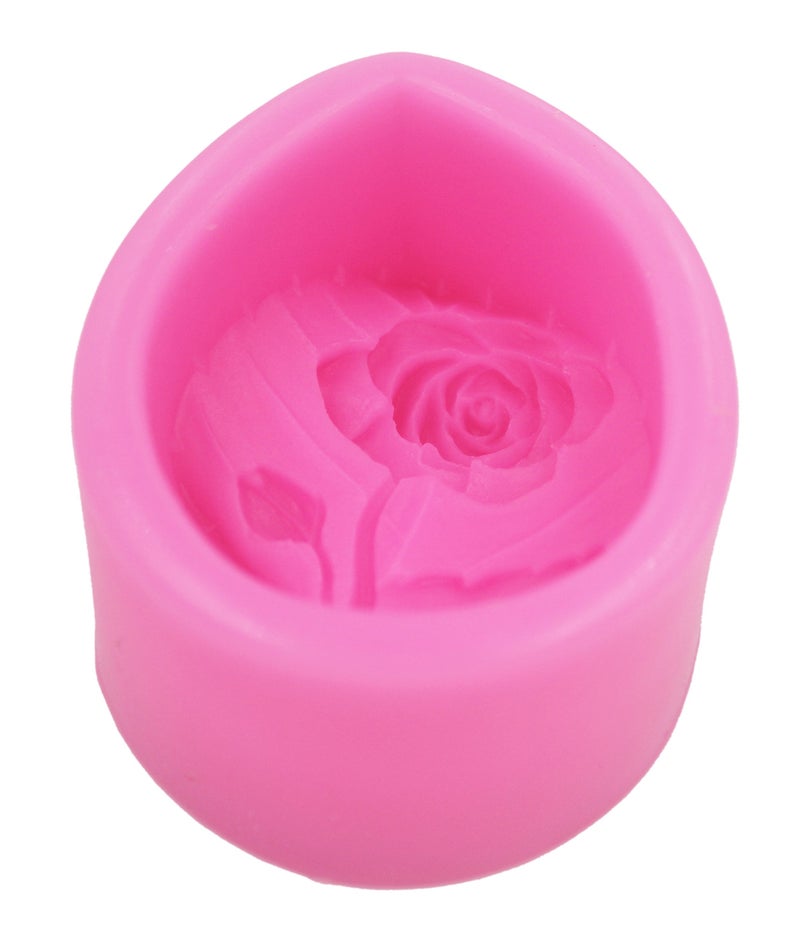 Longzang Rose Mould S374 Art Silicone Soap Craft DIY Handmade Candle Molds - Image 3