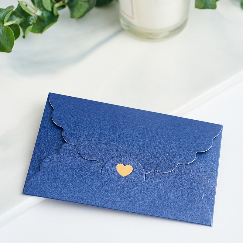Mini Small Pearlescent Envelope Kraft Paper Bronzing Love Envelope Bank Card Vip Membership Card Packaging Envelope Cover - Image 5