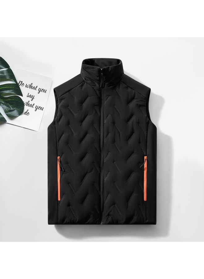 Outdoor Windproof Warm Down Cotton Running Training Sports Vest for Men and Women Autumn Winter