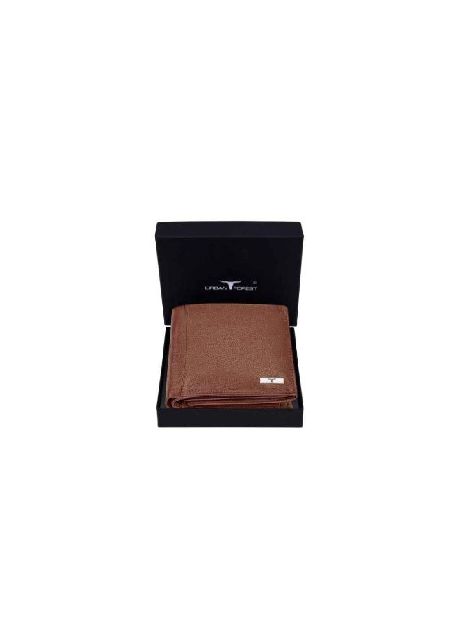 URBANFOREST Urban Forest Oliver Redwood Light Brown Leather Wallet for Men, 6 Card Slot - Image 1