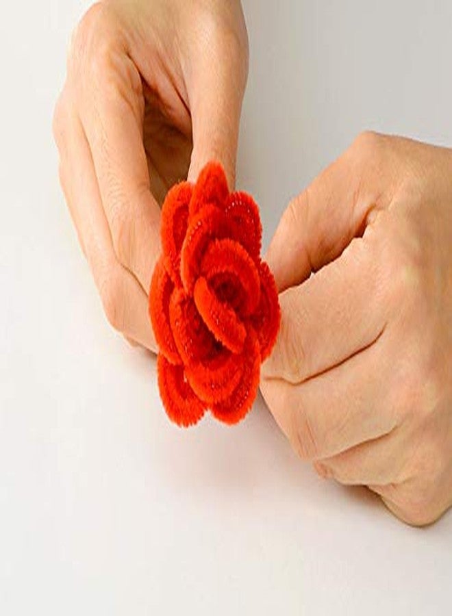3A Featuretail Craft Pipe Cleaner for Hobby Crafts, Scrapbooking, DIY Accessory, Synthetic Pipe Cleaners Sparkled (RED, 12-inch) -Set of 100 - Image 2