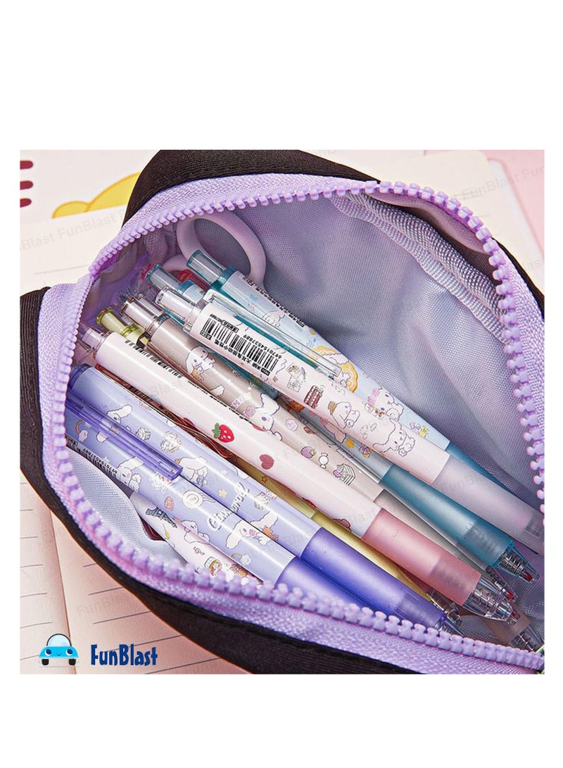 FunBlast Pencil Pouch for Girls – Cute Pouch for Girls, Multipurpose Zipper Pouch, Aesthetic Pouch for Girls, Kawaii Pencil Case - Image 2