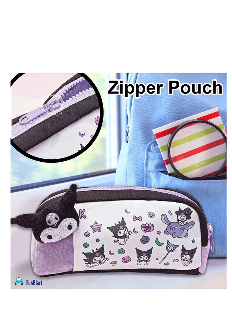 FunBlast Pencil Pouch for Girls – Cute Pouch for Girls, Multipurpose Zipper Pouch, Aesthetic Pouch for Girls, Kawaii Pencil Case - Image 3