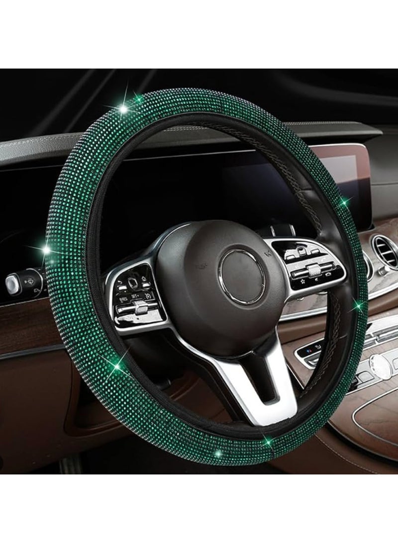 Universal Car Steering Wheel Cover with Rhinestone Crystal