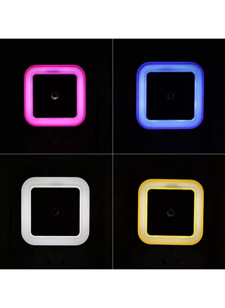 Generic Night Army Energy Saving Sensor Night Light Square Shape, Automatic Detector Control, Eye Protection, Children's Favorite Gift on Holidays and Parties (Pink) (Set of 1)  - Image 3